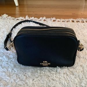 Black Coach crossbody purse